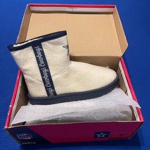 New Dallas Cowboys Sherpa Lined Rain Boots